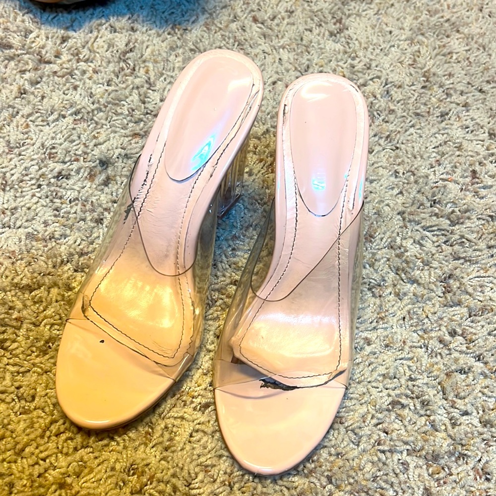Clear heels size 7 1/2